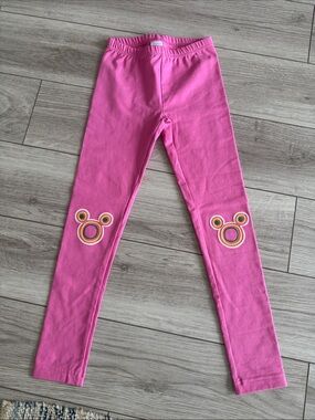 Hanna Andersson Girls pink Disney Minnie Mouse livable leggings Size 10
